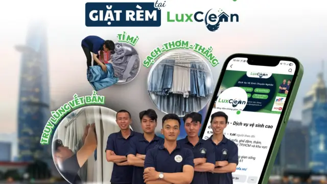 Vệ sinh rèm 7 dich vu giat rem luxclean 1