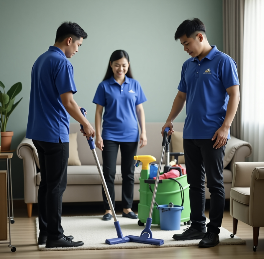Giải pháp vệ sinh nội thất cao cấp TP.HCM uy tín - chất lượng hàng đầu 1 Quy trình vệ sinh rõ ràng - minh bạch