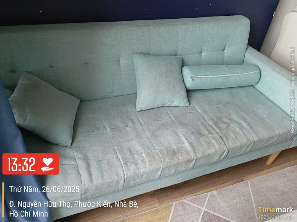 Vệ sinh sofa tại nhà TP.HCM uy tín, chất lượng, giá rẻ 1 Ghế sofa lâu ngày bị ố vàng